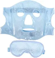 CTIRCHIU Cold Face Eye Mask: Ice Cooling Face Mask Hot Cold Compress For Women Men Dark Circles Puffiness Headache Stress Redness Skin Care