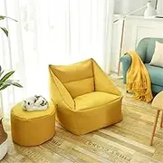 ZLYTQZHGBHD Indoor Large Waterproof Lazy Sofa, Cozy Yellow (Color : Yellow)