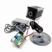 Focusable 445nm 450nm 4W Blue Dot Laser Diode Module w TTL Cooling Fan