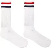 PS By Paul Smith Men's Organic Cotton Socks Made In Italy white Nwt