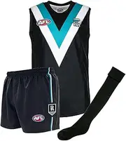 Port Adelaide Power Junior Youths Kids AFL Auskick Playing Pack Jumper Guernsey Jersey Shorts Socks
