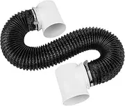 Dryer Vent Connector Kit with 90 Degree Elbow & 6-Layer Flexible Hose, Space-Saving Dryer Vent Hose for Tight Space, 4 Inch Dryer Duct Connector, Heat Resistant Dryer Exhaust Pipe, Easy Installation