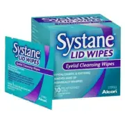 * Systane Lid Wipes 30 Pieces Removes Make-Up, Eyelid Cleansing Wipes