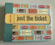 JUST THE TICKET Stub Organizer Ring Bound Peter Pauper Ticket Roll NEW SEALED