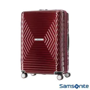 【Samsonite 新秀麗】28吋Astra 立體幾何光澤PC可擴充TSA海關鎖行李箱/光芒箱(多色可選)