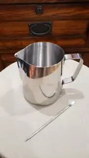 Milk Frothing Pitcher -12oz/350ml Milk Frother Cup Stainless Steel Jug Steam NEW