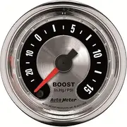 Auto Meter 1258 American Muscle 2-1/16" 30 in Hg.-15 PSI Boost/Vacuum Gauge