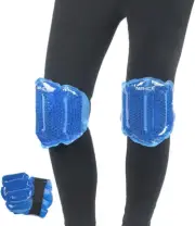 2 Packs Knee Ice Pack for Injuries - Reusable Gel Bead Hot & Cold Compression Pa