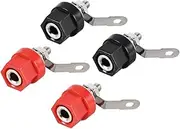 XYWHPGV 2 Pairs Binding Post Terminal, M4 Thread Power Amplifier Speaker Connector, Banana Plug Jack Socket 1.2-inch Length(d567e cfa0b 41664 04700 890a4 a336e