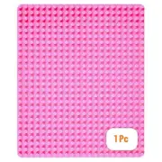Large Building Brick Baseplate - Pink - 15" x 10.5"