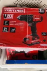 CRAFTSMAN CMCD700C1 1/2in 20V Cordless Drill/Driver with Accessories