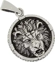 [AFP] AS-796 Lion's Head Pendant 925 Sterling Silver, Sterling Silver, No Gemstone