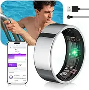 Smart Ring 4th Generation, Industry No.1 - Measurement Error 0, Sports Specific - SGS Certified, Smart Ring for Women Men Sleeping, Heart Rate, SpO2, IP68 Waterproof, 200 Modes for Android