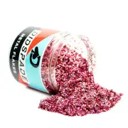 2oz Stupid Cupid 0.025 Pink Holographic Metal Flake - Solvent Resistant Glitter