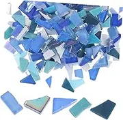 SEWACC 1Bag Tiles Irregular Shapes for Home Decor Creative Jewelry Art Decoration Smooth Surface for Photo Frames Flower Pots Vibrant Colors Patterns