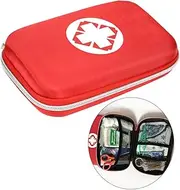 Portable Red Eva First Aid Kit Bag Storage for Medical Supplies Car Camping Outdoor Activities
