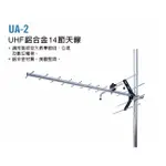 現貨 PX 大通 UA-2 戶外數位天線 14節天線 UHF 鋁合金 適弱信號區使用 含蝦皮電子發票