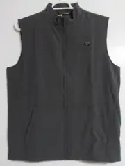 Men's Travis Mathew Top of the Line Vest Heather Black Large - Branded Bali Hai