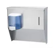 Krowne H-111 Wall-Mount 16" Wide x 14 3/4" High Paper Towel And Soap Dispenser F