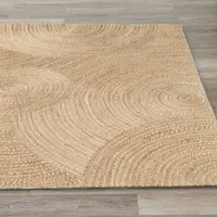 在飛比找蝦皮商城優惠-【HOLA】手工編織黃麻地毯80x150-幾何圓
