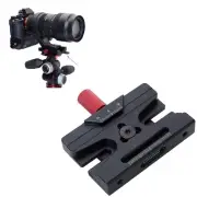 Converter for Arca Quick Release Plate to Manfrotto RC2 Tripod Ball Head Clamp