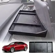 X-CAR Center Screen Console Dash Tray Organizer Hidden Storage Holder Compatible with Tesla Model 3 2017-2023 and Model Y 2022-2025