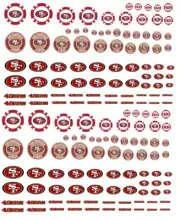 1/64 San Francisco 49ers nfl Waterslide Decals MADE IS THE USA