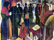 Art August Macke Mural Ceramic Backsplash Bath Tile #2054