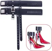 Romi S&M BDSM Adult Bondage Sexy High Heels Straps Bundling Locked Restraints Role Play Sex Toys with Adjustable Leather Straps for Couples (Black)