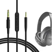 Geekria Audio Cable with Mic for Bose QC45, QC35 II, QC35, QCSE, QC Ultra (4 ft)