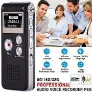 Lecture Digital Voice Recorder Dictaphone Audio MP3 Sound Mini Spy Recorder Mic