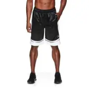 New AND1 Mens Fashion 11" Inseam Basketball Shorts Black White Size small