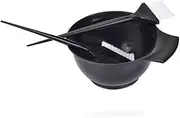 Healeved 3pc Baked Dish Brush Set for Hair Dyeing DIY Kit Salon Use No Mess Bowl Brush Set