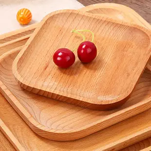 木質托盤 拖盤 櫸木 長方形 橢圓形 方形 圓形 木盤 餐盤 盤子 碟子 拍照道具 木製餐具【RH1320】《Jami》
