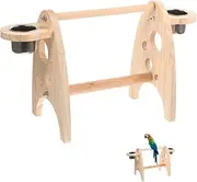 BELLIFFY 1 Set Bird Stand Parrot Stand Playgrounds Parrot Perch Stand Fork Bird Stand for Parrots Table Bird Perch Parrot Rack Parrot Bird Stand Birds Training Platform