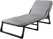 Folding Bed Single Bed Office Lunch Break Home nap Bed Simple Portable Camp Bed Multifunctional Reclining Chair