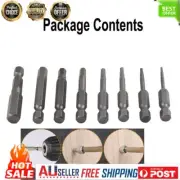 8PC Drill Bit Set Hex Head Wrench Screwdriver Socket 1 4Shank Metric 50mm