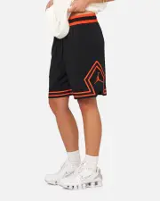 [JORDAN] Jordan Dri-fit Mesh Diamond Shorts Black/orange - Size M M Black/Orange