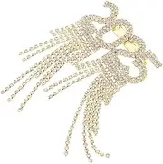 [ERINGOGO] Brooch Decoration New Year Rhinestone Pin New Year Shawl Pin Rhinestone Badge Pin Crystal Number Pin Decorative Number Badge Pin Number Pins Rhinestone Lapel Pin Golden Alloy