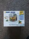 Black & Decker Home 1 1/2 Cup One Touch Electric Chopper White Model HC306