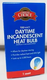 GRREAT CHOICE 100-Watt Nighttime Incandescent Heat Bulb (NEW)