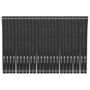 Karma New Mens Black Velvet 25 Piece Standard Size Round Golf Grip Bundle Lot