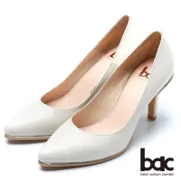 在飛比找momo購物網優惠-【bac】時尚品味 魅力迷人水鑽鞋跟高跟鞋(米色)