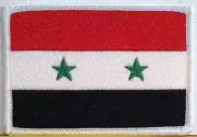 SYRIA Flag Military Patch W/ VELCRO® Brand Fastener White ARMY Morale Emblem #5
