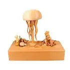 Wooden Jellyfish Music Box Captivating Ocean Theme, for Music