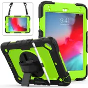 Shockproof Protective Case for iPad Mini 2019 / Mini 4, with Holder & Shoulder Strap & Hand Strap & Pen Slot