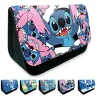 Lilo & Stitch Pencil-Case Large Capacity Pen Bag Storage Stationery Make Up Bags