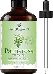 Handcraft Blends Palmarosa Essential Oil - Huge 4 Fl Oz - 100% Pure and Natural - Premium Grade Essential Oil for Diffuser and Aromatherapy