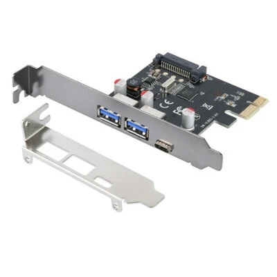 USB 3.1 Type C + 2 USB 3.0 Type A + SATA 15PIN PCIE PCI Express Expansion Card