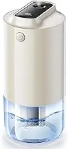 Portable Travel Humidifier with 2 Mist Modes, 250ML Premium Small Cool Mist Humidifier for Car Auto On/Off, Auto-Purification, Personal Desktop Humidifier for Bedroom Office White